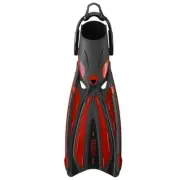 Tusa Solla Fin with Bungee Strap, Metallic Dark Red, Large/X-Large