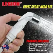 Bidet Spray Shattaf Shower Head Hose Sprayer Kit Douche Toilet White