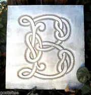 Alphabet Letter "B" plastic stepping stone mold