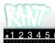 Rant BMX Sticker 5.5 in x 2.75 in White/Clear Subrosa Cycling Decal
