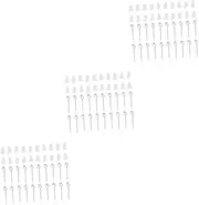 [TEHAUX] 2 Sets Plastic Earplugs Ball Stud Earrings Silicone Earplugs Silicone Earrings Posts Clear Ear Blank Studs Women Earring Studs Earrings Needles DIY Earring Plugs Ear Hole Pin