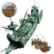 Wooden Ship Model 1:96 Scale Silent Maria Ship Model DIY Craft For Birthday Gift