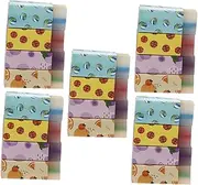 LALAFINA 20pcs Delicate Erasers Set Strawberry Watermelon Dinosaur Rubber Mini Dry Erasers for Kids Sketch Pencil