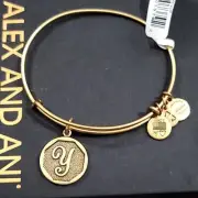 Alex and Ani Letter Y Initial Charm Bracelet