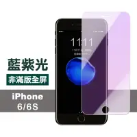 在飛比找momo購物網優惠-iPhone 6 6S 保護貼手機藍光高清非滿版防刮9H玻璃