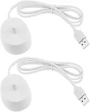 2 Pack Charger Replacement for Oral B Electric Toothbrush IO Series 3 4 5 6, 3757, USBInductive Charging Base Waterproof Power Cord Cable
