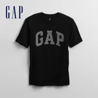 在飛比找蝦皮商城優惠-Gap 男童裝 Logo純棉圓領短袖T恤-黑色(867908