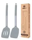 Silicone Solid Turner, Non Stick Slotted Kitchen Spatulas, High Heat Resistant