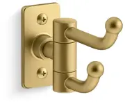 K35927-2MB Castia by Studio McGee Double Hook Robe Hook Vibrant Brushed Moder...