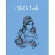 Composition Book: Disney Beauty The Beast Belle Drawing Rose Graphic Lovely Composition Notes Notebook for Work Marble Size College Rule