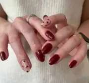 valentines day heart nails hand painted custom press on nails y2k Nail