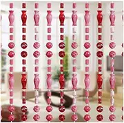 [OKUOKA] Beaded Door Curtains for Doorways Bead String Curtain for Room Dividers Plastic Home Entrance Hanging Decoration Nordic Style - Customizable (Color : A, Size : 57 strands-80x200cm)