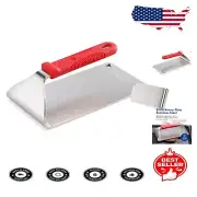 Extra Heavy Duty Stainless Steel Steak Weight with Heat-Resistant Handle