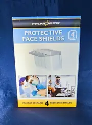Safety Full Face Shield Clear Splash Guard with Maximum Visibility - 4-Pack