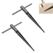 2PK T-Handle Tapered Reamer 130, 1/8-1/2" - Perfect for Guitar Woodworking