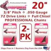COPPERHEAD 2-Pk 20" FULL CHISEL PRO Chains for STIHL MS311 / MS391 repl 33RS-72