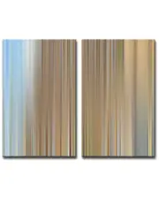Ready2HangArt Blur Stripes XXV 2 Piece Wrapped Canvas Wall Art Set