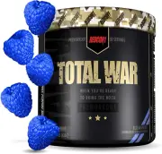 Redcon1 Total War Blue Raspberry Flavour Pre-Workout Dietary Supplement Powde...