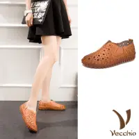 在飛比找momo購物網優惠-【Vecchio】真皮休閒鞋 厚底休閒鞋/全真皮頭層牛皮復古