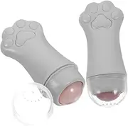 KAILIKETIY 2 Pcs Cat Face Roller Unique Design Puffiness Roller for Facial Massage Skin Care Enhances Absorption of Serums Improves Circulation Reduces Swelling for Youthful Glow