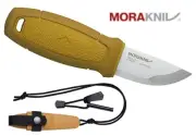 MORAKNIV SWEDEN ELDRIS YELLOW MINI SMALL NECK KNIFE SURVIVAL FIRESTARTER SHEATH