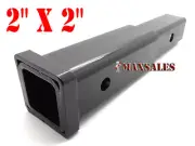 8" TRAILER HITCH RECEIVER EXTENSION ADAPTOR 2" X 2" FOR CLASS lll
