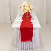 Red SATIN 12x108" Table RUNNER Lustrous Wedding Party Catering Dinner