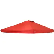 12 x 12 ft Oxford Fabric Pop-Up Canopy Shade with Vent - Red by Sunnydaze