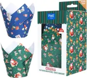PME Christmas Tulip Muffin Cases - Santa'S Workshop (Pack of 24)