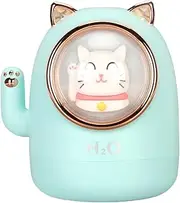 Essential Oil Diffuser for Home Bedroom Aroma, Humidifier with Light, 400mL Air Humidifiers for Bedroom, Office-Portable, Auto-Off Aromatherapy Diffuser, Gifts (Blue Green)