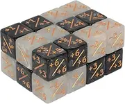 Six Sided Dice Set, 24Pieces Marbling Counter Dice Token Dice Tracking Counter for MTG CCG Card Gaming