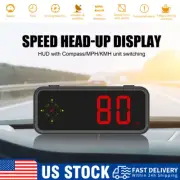 Mini Speedometer GPS Car HUD Head Up Display LED Digital MPH/KMH Universal 2024