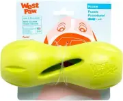 West Paw Qwizl Tough Treat Dispenser Puzzle Pet Dog Toy Granny Smith Large