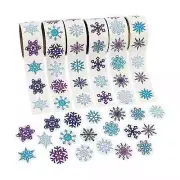 Snowflake Rolls Of Stickers Assortment - Stationery - 6 Pieces