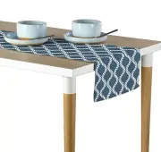 Wavy Ropes Blue Table Runners - 12"x72" or 14"x108"