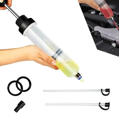 Fluid Extractor Pump, 200CC Oil Extractor Pump, Oil Change Pump with Hose, Ma...