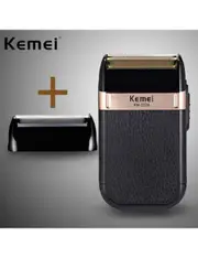 Kemei Electric Razor Mens Double Blade Waterproof Reciprocating Cordless Razor