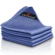 KYONANO Barista Micro Cleaning Towels 4 Pack - Make The Perfect Coffee or Espresso - Coffee Accessories for Barista to Clean Steam Wand Coffee or Espresso Machine(12''x12'')