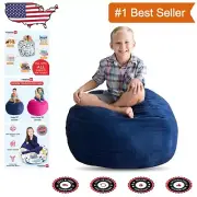 Giant 38'' Stuff ’n Sit Bean Bag Cover for Stuffed Animals & Toys - Royal Blue