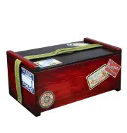 Travel Vintage Label Box Table Chest Decorative Wood Collectible Storage Trunk
