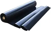 Black Pond Liner 3x4m 4x4m 5x8m 6x10m 10x12m Impermeable Pond Lining Durable Underlay for Outdoor Ponds, Fountain and Waterfall, Garden Fish Ponds Membrane(1x8m(3.3x26.2ft))