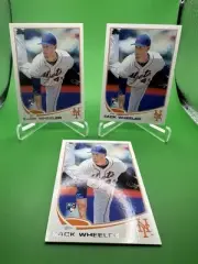 ZACK WHEELER 2013 Topps Update 3 Card RC Lot #US50 - NM/MT