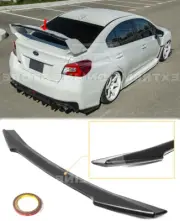 Rear Gurney Flap Wing Spoiler Extension For 15-21 Subaru WRX STi Primer Black (for: Subaru)
