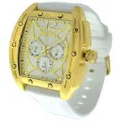 COOSSA ORIGINAL Special Edition Mens Tonneau 46MM Case Gold/White Day-Date Watch