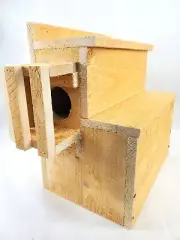 Squirrel House Nesting Box Bird Nature Animals Safety Wooden Handmade USA