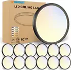 12Pack 5CCT LED Flush Mount Ceiling Light, 7 Inch Dimmable Ultra-Thin LED Ceilin