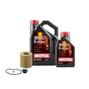 6L Motul 8100 X-MAX 0W40 WIX Filter Motor Oil Change Kit API SN For BMW (for: BMW)