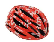 Supreme Giro Syntax Mips Cycling Road Bike Helmet Medium Red White Spring 2020