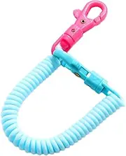 [Generic] Retractable Coil Springs | Theftproof Stretch Key Chain Retractable Strap - Safety Key Ring Strap Spring Coil Rope for Bag Accessories Cellphone Keys