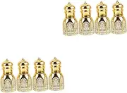 Healvian 2sets Juice Bottles Small Travel Pump Women Mini Bottle Perfume Essential Oil Roller Bottles Oil Spray Bottle Fillable Toiletry Spray Bottles Dropper Portable 4pcs*2